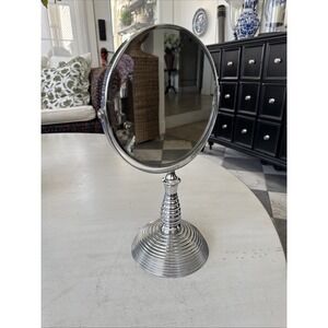 Swivel Standing Mirror - 14"tall - Chrome